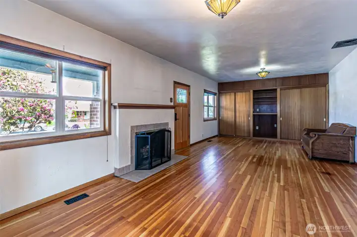 Hardwoods throughout the home.