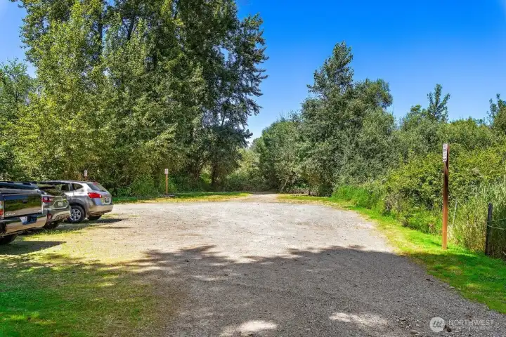 Extra parking for RV with electric pole. Extra parking for RV with electric pole.