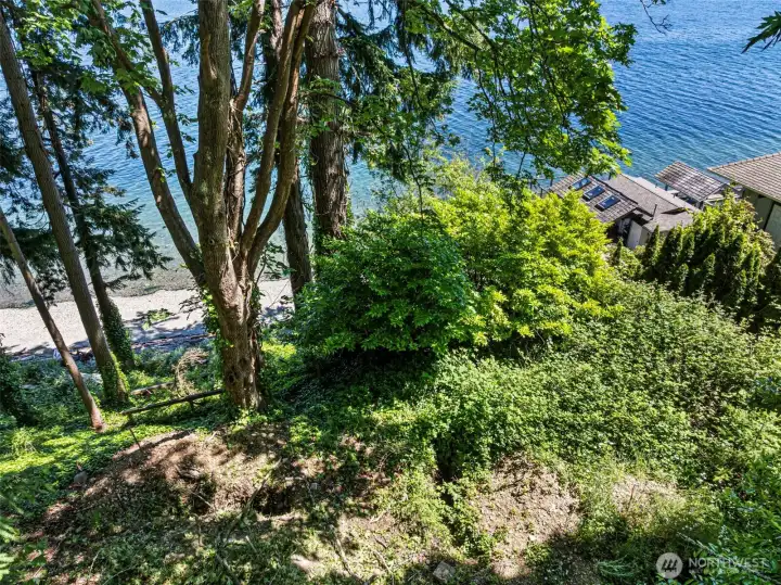 View from top elevation of property.