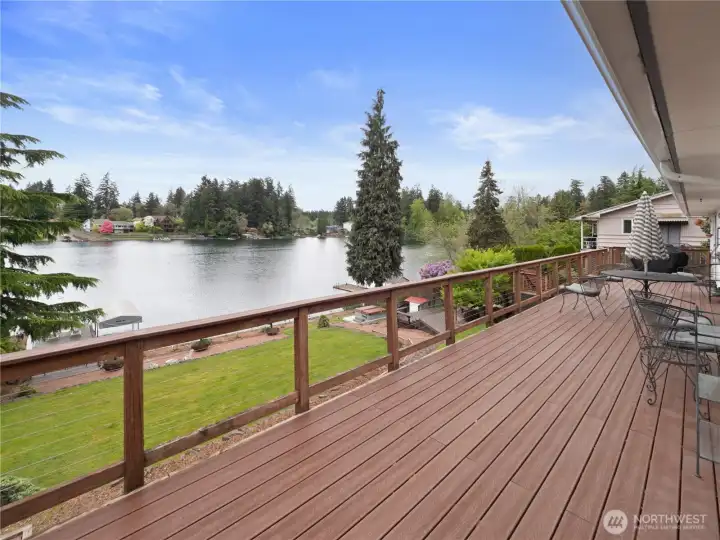 View of lake from the deck