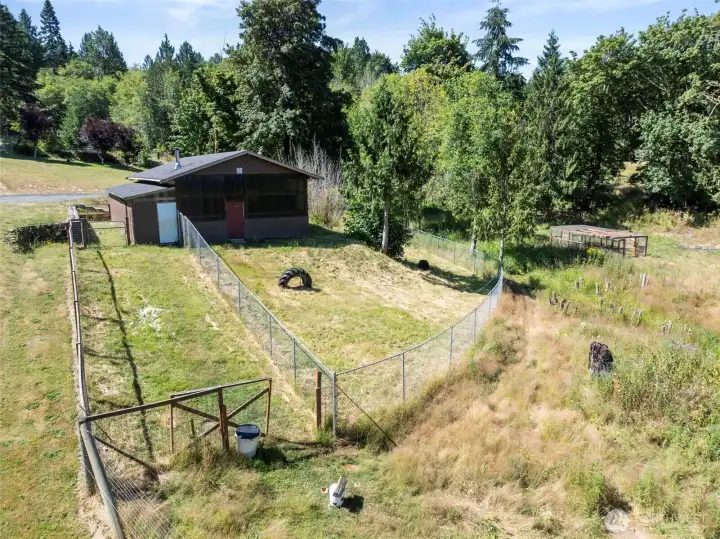 Barn and Dog Run Barn and Dog Run