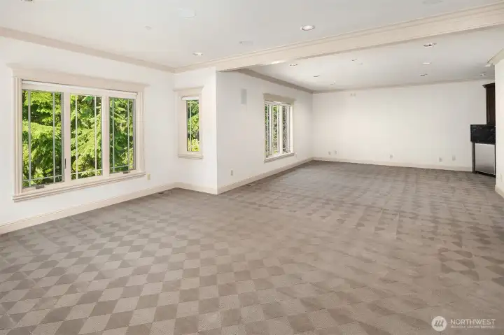 Bonus/Media room is huge
