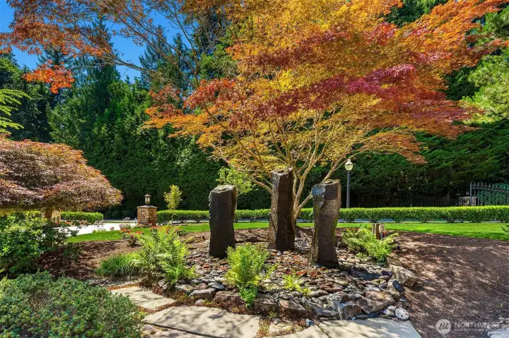 Front Yard Basalt Fountains