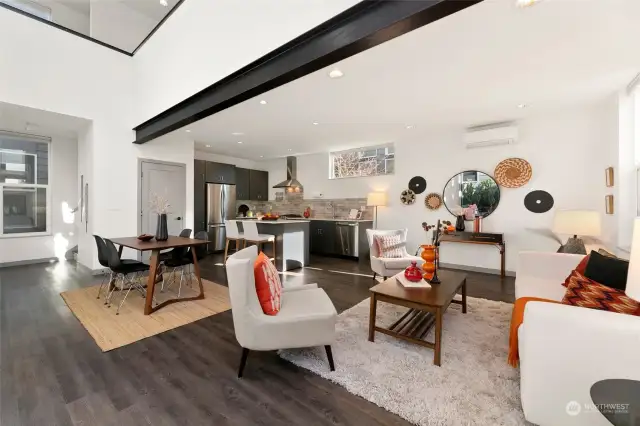 Here’s where sleek meets cozy! Imagine hosting your next game night, wine night, or solo Netflix binge session in this gorgeous open-concept space.