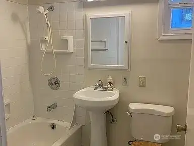 Full bath on main floor.