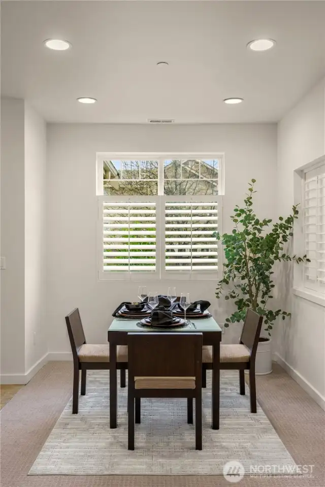 Dedicated dining area