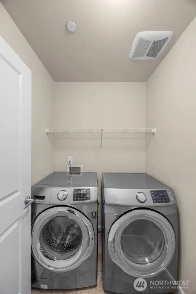 Dedicated laundry room