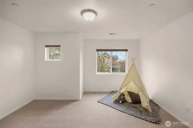 Spacious second bedroom upstairs