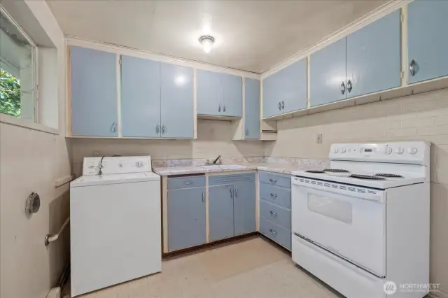 Lots of options for creating a designer kitchen and adding equity to this space