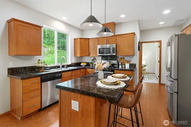 Open concept kitchen