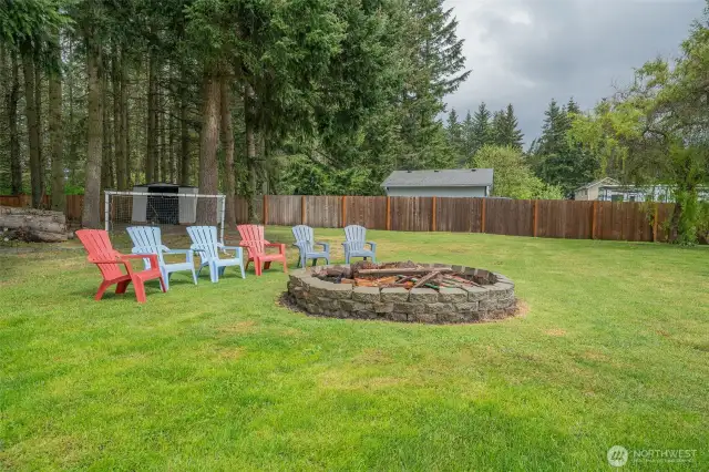 Fire Pit in the backyard