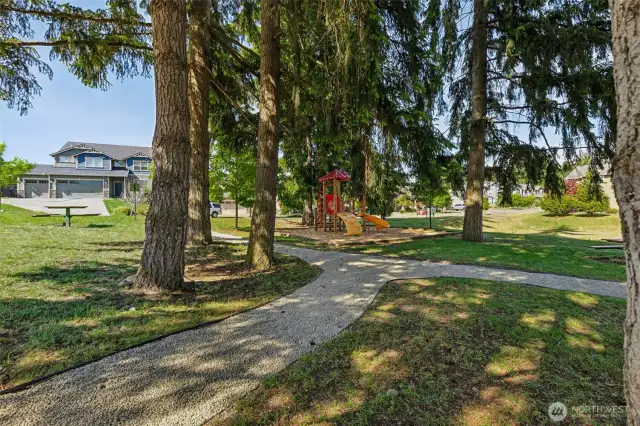 Neighborhood playground, right across the street!
