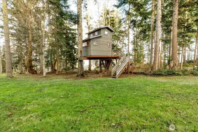 The treehouse was built by a quality treehouse designer/builder.