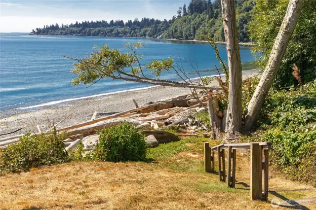 Entrance to private community beach
