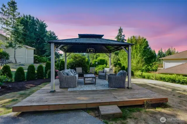 Gazebo with Golf Views