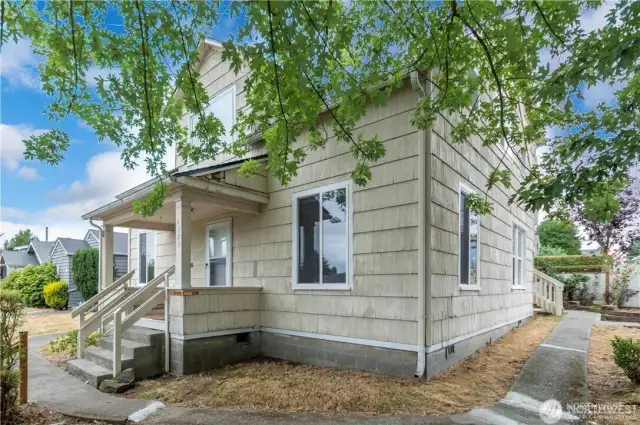 Eastside of duplex