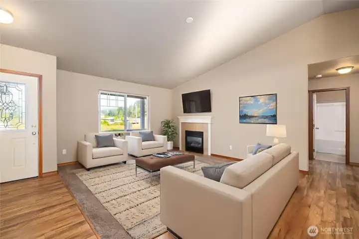 Great Room Virtually Staged