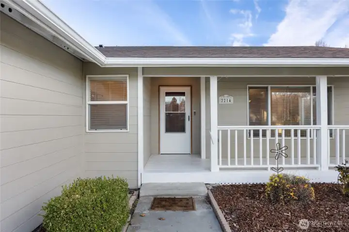 Welcoming front porch