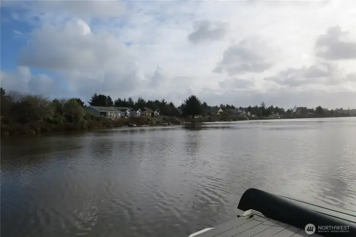 VIEW FROM THE DOCK DOWN DUCK LAKE TO THE SOUTH! THERE IS 23 MILES OF FRESH WATERWAYS WAITING FOR YOU TO EXPLORE!