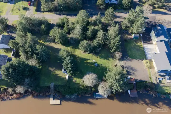 AERIAL VIEW COMING BACK OVER THE PROPERTY!
