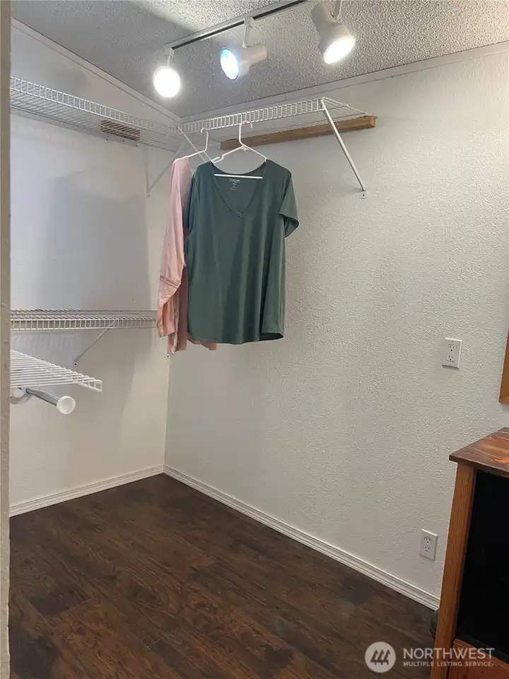 Walk in closet off Primary bedroom