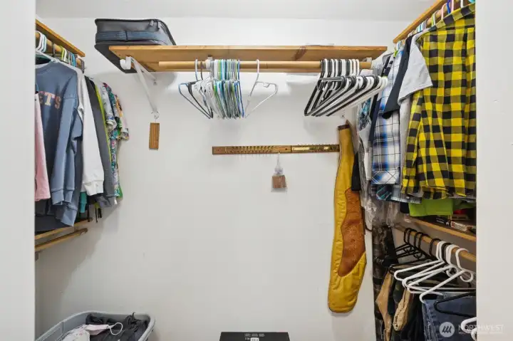 Walk in closet in primary