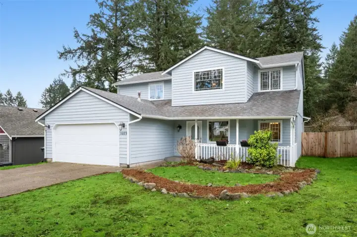 Front Yard with Small Koi Pond