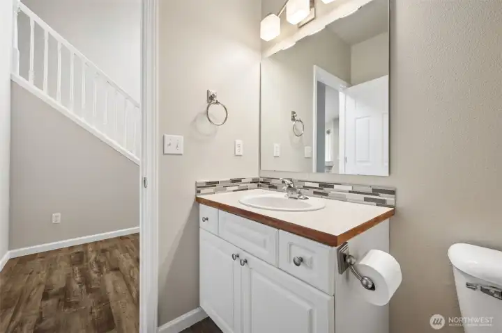 Half Bath off Entry Hall