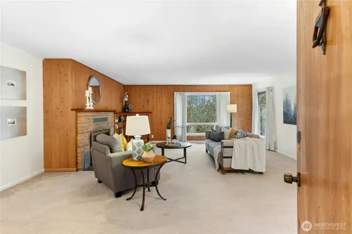 Spacious living room.