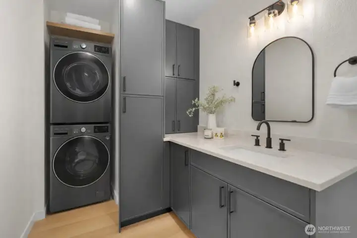 Virtually Staged Washing and Drying machine