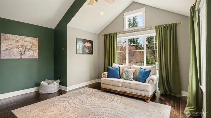 The fourth spacious bedroom has vaulted ceilings and could be a bonus room.