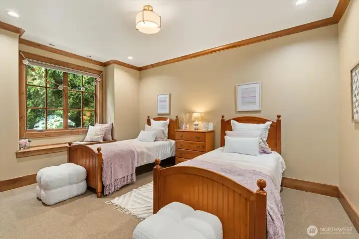 1 of 2 smaller bedrooms on main floor
