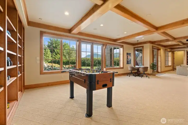 Massive basement with same high end finishes as the upstairs