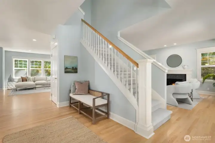 Let's head upstairs to the four bedrooms.
