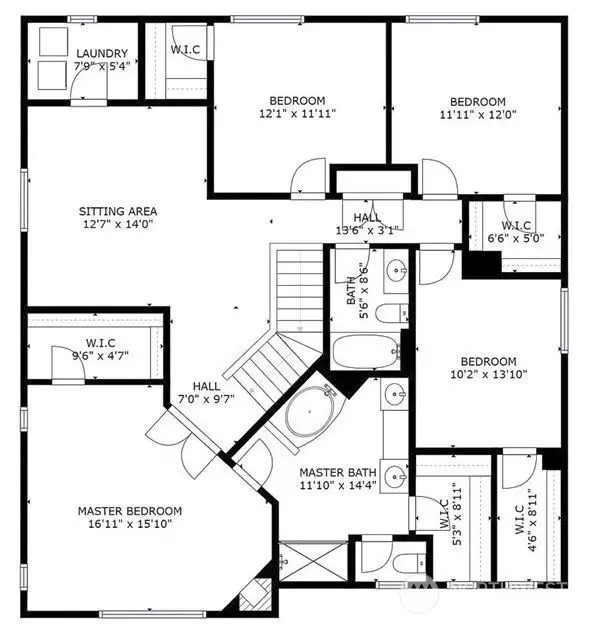 Upper Floor Schematic