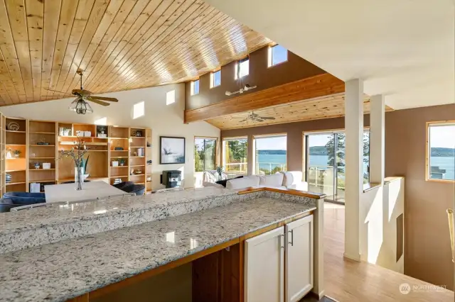 The tall loft ceilings and architectural windows make the light in this space so stunning.