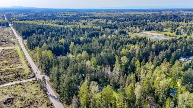This roadway, heading west, leads into Roy and Yelm.  The house is conveniently located approximately 30 minutes from Tacoma