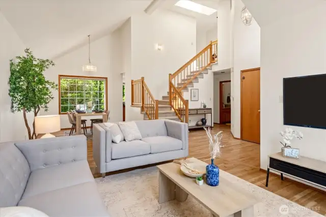 Newly refinished hardwoods,new carpet and paint throughout the home.
