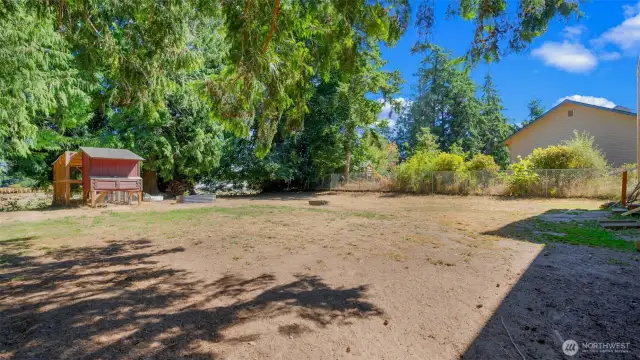 So much sunny space out here - you can truly make it your own. Picture colorful flower beds, a thriving veggie garden, or maybe just a hammock and some peace and quiet. The possibilities are wide open.