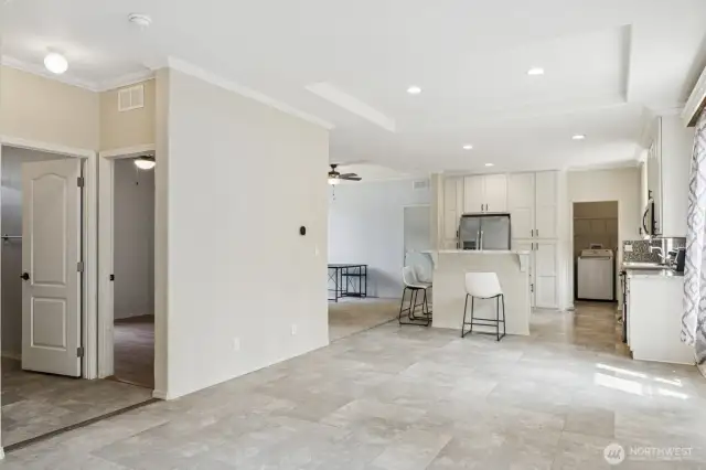 Living room to kitchen