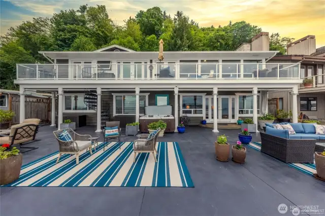 This home embraces multi-level outdoor living, offering two distinct but connected entertaining zones-each with its own mood, purpose, and view. Perfect for everything from intimate dinners to lively gatherings!