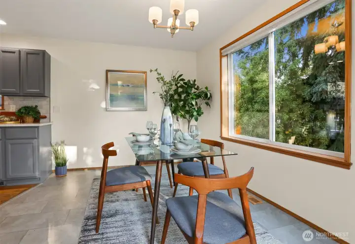 Formal dining area off the kitchen.