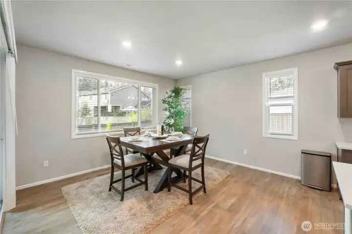 Large dining space for any size table