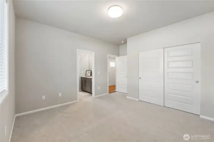 Bedroom 2 with entrance to Jack and Jill bathroom