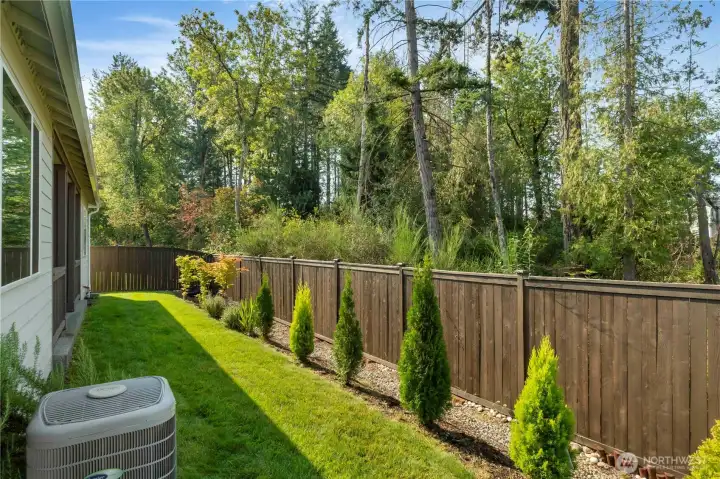 Heat Pump provides cooling temps in the summer and warm winters