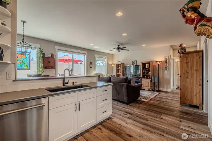 Lots of light, LVP flooring