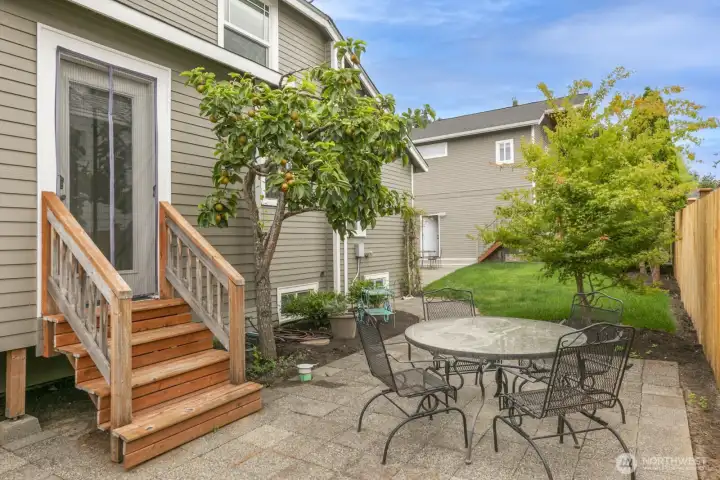 Semi private patio directly off of the master bedroom...perfect for your future hot tube!