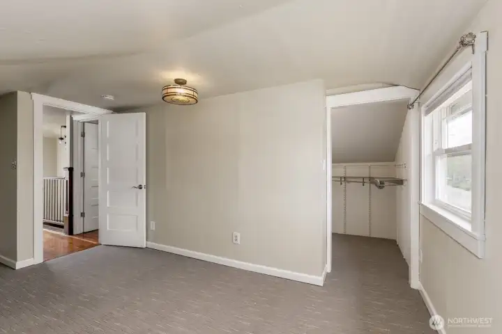 Bedroom #2 also has a walk in closet!