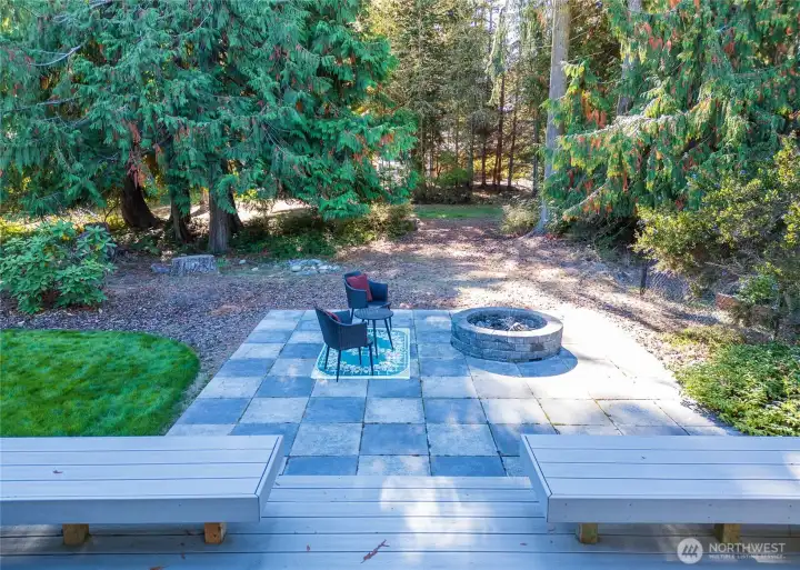 outdoor entertainment area