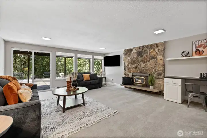 Downstairs rec-room